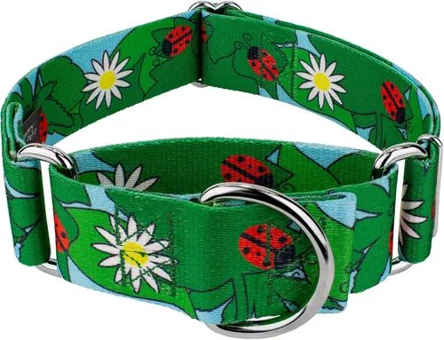 Miniatura 13 de Country Brook Petz HossFit Jr - Collar ancho Martingala para perro, colección Summer Breeze con diseños soleados (Anchors Away, M)