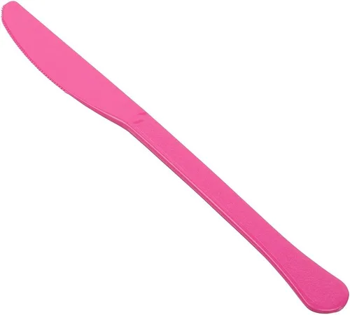 Miniatura 2 de JAM Paper Premium Utensils Party Pack - Cuchillos de plástico - Fucsia rosa intenso - 48 cuchillos desechables/paquete