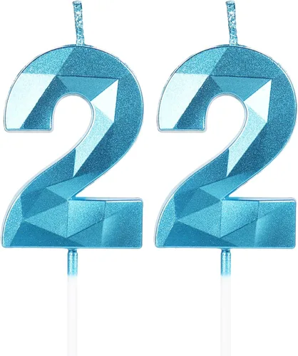 Miniatura 35 de Velas de cumpleaños número 15, velas número 15, velas de feliz cumpleaños de oro rosa para pastel, decoraciones de cobertura de pastel de diseño 3D