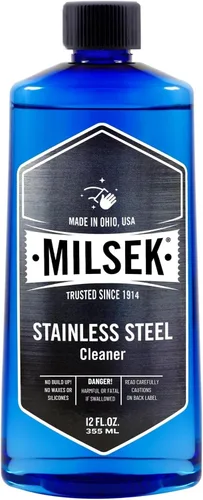Milsek Limpiador de Acero Inoxidable - Suministros de Limpieza Multiusos para Electrodomésticos del Hogar y Cocina, Fregadero, Plátano de Cocina,