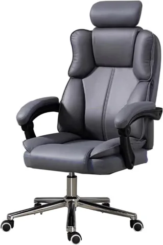 Miniatura 15 de GIZNXBA Silla de oficina reclinable, silla de oficina grande y alta con reposabrazos y respaldo ajustables, respaldo alto, silla ejecutiva grande