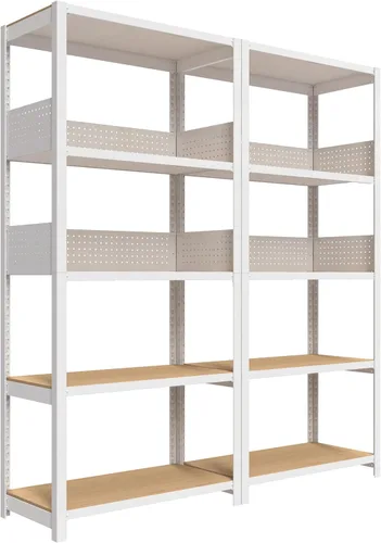 Miniatura 24 de HOMEDANT - Estantería de garaje de 5 niveles de 47.7" de ancho profundo, estante de almacenamiento ajustable de metal resistente, estantes de pie
