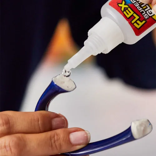 Miniatura 4 de Flex Super Glue Líquido, Botella de 20 Gramos, Pack de 2, Transparente, Enlace Instantáneo, Secado Rápido, Adhesivo de Cianoacrilatos, Punta