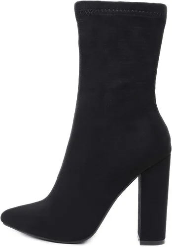 Miniatura 2 de STUPMARY Womens Boots Chunky Heels Pointed Toe Ankle Bootie High Heeled Winter Boots