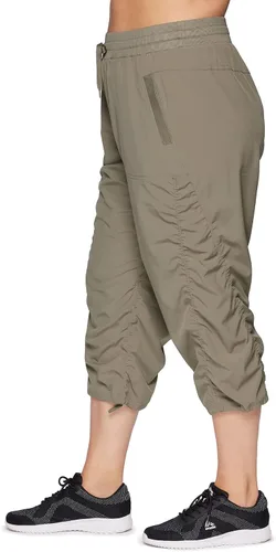 Miniatura 4 de RBX Pantalón capri tejido ligero con cordón para mujer, talla grande