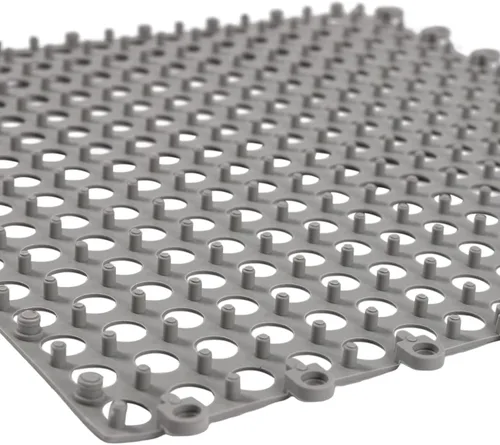 Miniatura 4 de Paquete de 24 tapetes entrelazados para bañera, tapete impermeable de PVC suave de 11.8 pulgadas, tapete de suelo de ducha con agujeros de drenaje