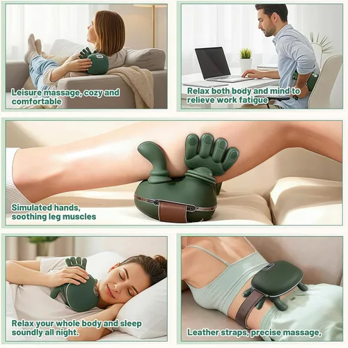 Miniatura 6 de Masajeador biónico 4D de cuello y hombros con calor, masaje Shiatsu manos libres, relajación muscular de tejido profundo para trabajadores