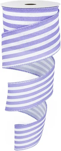 Miniatura 10 de Leecogo Cinta de Pascua con alambre, 1-1/2 x 10 yardas, cinta de rayas amarillas para Pascua, Navidad, corona, primavera, verano, boda, baby shower