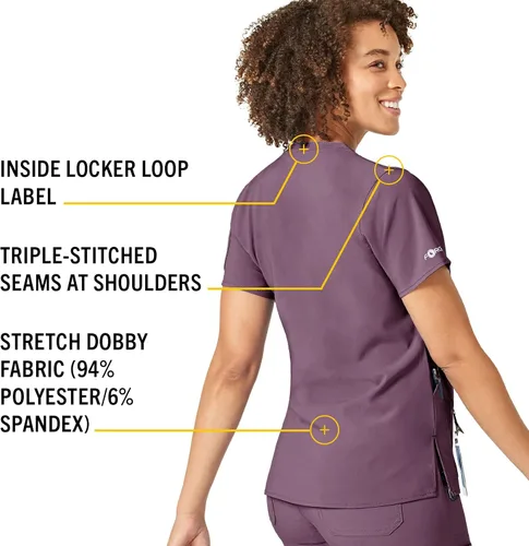Miniatura 4 de Carhartt Camiseta médica con cuello en V para mujer