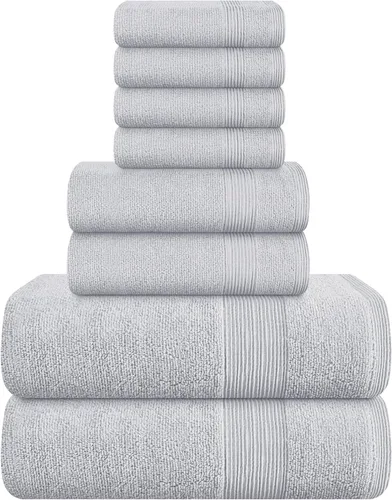 Miniatura 79 de Belizzi Home Toallas de Baño Extragrandes Premium de Algodón Paquete de 2, 35x70 - 100% Algodón Puro - Ideal para Uso Diario - Ultra Suave y Morado