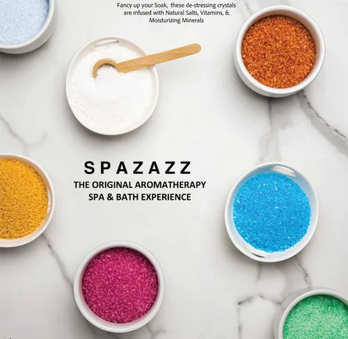 Miniatura 7 de Spazazz Juego de regalo romántico para parejas: cristales de spa de aromaterapia para bañera de hidromasaje con minerales, 17 onzas, poción de amor