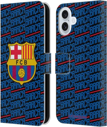 Miniatura 64 de Head Case Designs Funda de piel con licencia oficial del FC Barcelona Barca Crest Patterns, tipo cartera, compatible con Apple iPhone 11