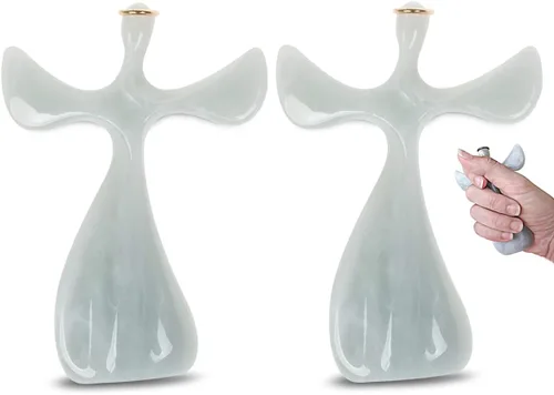 Soothe My Restless Soul Angel Prayer Cross, regalos de fe para mujeres, diseño de mano, reconfortante para agarrar, aferrarse y orar, pacífico y
