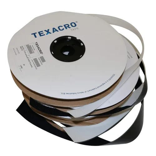 Miniatura 4 de Velcro USA HOOK 70/WI07525 70/71 TEXACRO Gancho con respaldo adhesivo solo lateral: 3/4" x 75 pies Solo lado de gancho, blanco