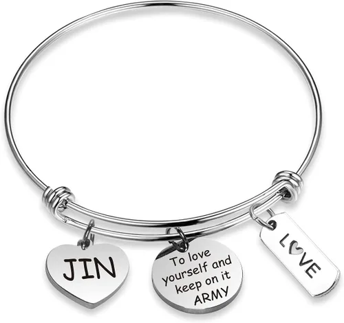 Bangtan - Pulsera de regalo para niños Kpop Bangtan, pulsera de amor a ti mismo, pulsera de Bangtan para niños, regalo de grupo Kpop para fanáticos
