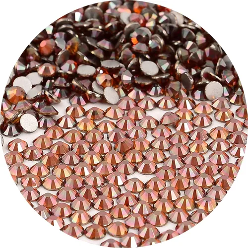 Miniatura 15 de NCB 288 diamantes de imitación de cristal redondos para arte de uñas, con parte trasera plana, para hacer accesorios de bricolaje, zapatos, ropa