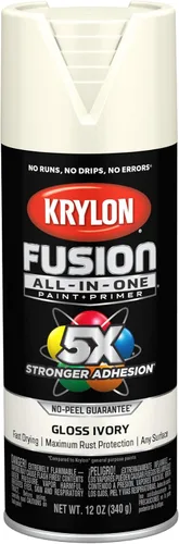 Miniatura 80 de Krylon Fusion - Pintura en aerosol adhesiva todo en uno para uso en interiores y exteriores, 12 onzas, aluminio Icy Grape