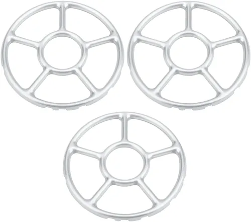SOLUSTRE Estantes de soporte para estufa de gas de 6.10 pulgadas, anillos de wok antideslizantes de acero galvanizado, accesorios universales para