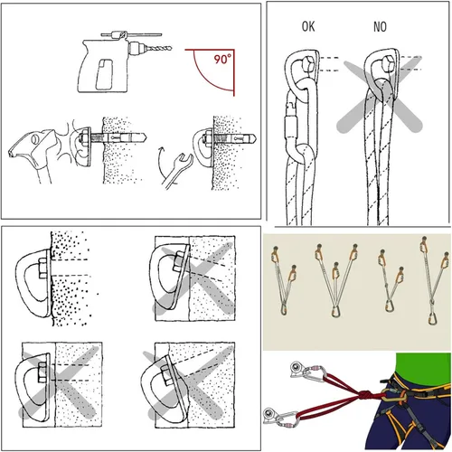 Miniatura 3 de Pernos de escalada de 25 kN anclajes de acero inoxidable para escalada perno de anclaje Perno de expansión resistente, Piton Tiedown para escalada