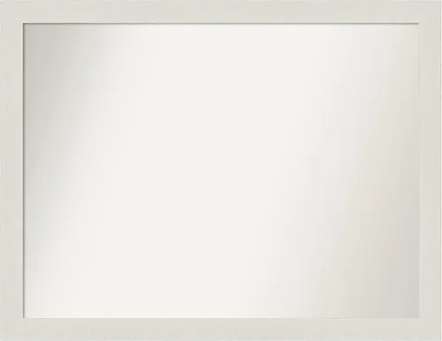 Miniatura 251 de Amanti Art Espejo de baño blanco para sobre el fregadero, 24 x 24 pulgadas, hecho a medida, espejo de tocador cuadrado blanco estrecho, marco