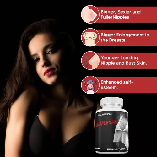 Miniatura 2 de Agrandamiento natural de pezones NIPPLEXAN. Obtén pezones más grandes y senos más llenos: crece pezones redondos, llenos y sensibles. 60 tabletas