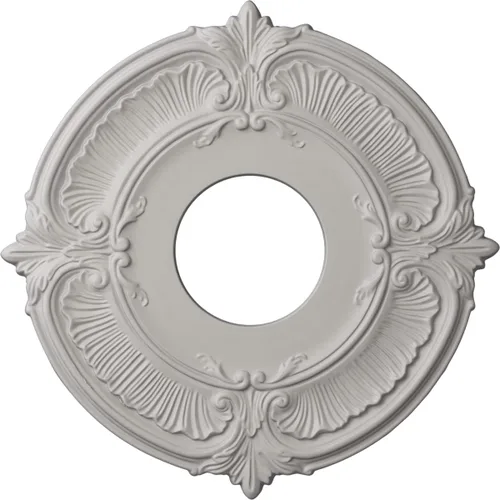 Miniatura 29 de Ekena Millwork CM12ATCGS Medallón de Techo Attica (Se Adapta a Doseles de hasta 3 1/2"), Pátina Verde Cobre Pintada a Mano