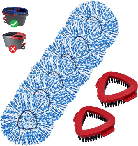 Miniatura 8 de Base de cabezal de repuesto para mopa giratoria compatible con el sistema de tanque 2 de Ocedar RinseClean Solo base de cabezal de repuesto