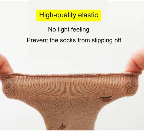 Miniatura 5 de Calcetines antideslizantes para bebés, calcetines cálidos y gruesos antideslizantes para niñas, niños y recién nacidos, 5 pares