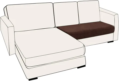 Miniatura 45 de UNBBRRL Fundas de cojín de asiento para sofá, elásticas, funda de cojín individual para sofá, fundas de cojín para sofá, fundas de héroe protegen