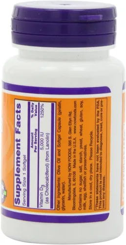 Miniatura 3 de Vitamina D-3 5000 UI 240 cápsulas blandas (paquete de 2)