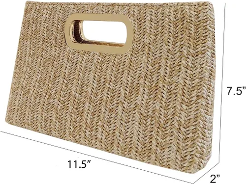 Miniatura 2 de Embrague de paja con mango superior