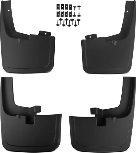 Miniatura 11 de YHTAUTO Juego de 4 protectores contra salpicaduras de barro de repuesto para Ford F-150 2015-2020 Pickup, sin guardabarros de fábrica, delantero