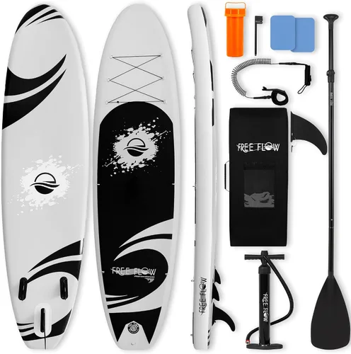 Miniatura 11 de SereneLife Tabla de remo inflable de 10 pies 6 pulgadas con accesorios de SUP de alta calidad, diseño estable de 32 pulgadas de ancho