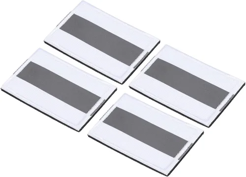 Miniatura 10 de PATIKIL Parche reflectante de 2 x 3 pulgadas, 4 piezas de cierre de gancho y bucle de seguridad para deportistas nocturnos, trabajadores, Negro