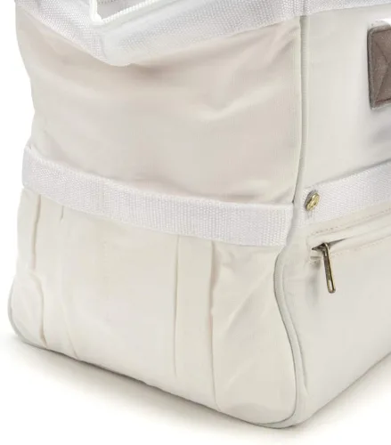 Miniatura 5 de Dickies Bolsa de trabajo de lona duradera de 16 pulgadas para pintores, carpinteros y constructores, cremallera resistente, asas reforzadas, Blanco