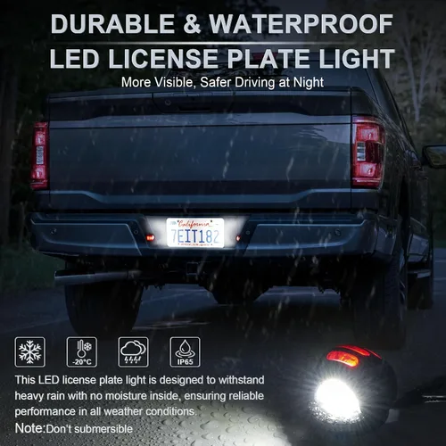 Miniatura 2 de LivTee Luz de Matrícula, 2 Piezas Conjunto de Luz LED para Matrícula, Luces de Etiqueta para Matrícula, Compatible con Ford F150 F250 F350, Blanco