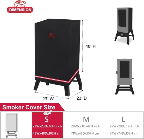Miniatura 3 de Cubierta para ahumador Turtle Life para Masterbuilt 710 WiFi Digital Electric Smoker Pit Boss 2-3 Series Gas Vertical Smoker, cubierta impermeable