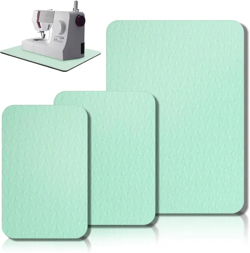 Miniatura 15 de Drydiet 3 Piezas Tapetes Silenciadores para Máquina de Coser Tapete de Pedal Almohadilla para Máquina de Coser Goma Antideslizante que se Mantiene