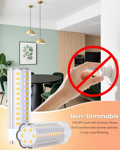 Miniatura 5 de Cheopha Bombilla LED GU24 de 5000 K, luz blanca diurna, luz CFL espiral T2 de 13 W, 18 W, 23 W, bombilla de repuesto para ventiladores de techo