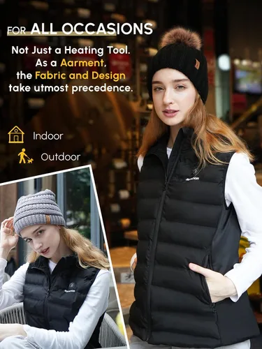 Miniatura 2 de Bodychum Heated Vest Women With Battery Pack Included Lightweight Rechargeable Electric Heating Vest