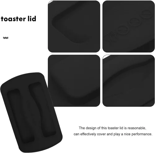 Miniatura 8 de UPKOCH Cubierta universal de silicona para máquina de pan, a prueba de polvo, para máquina de pan de 2 rebanadas, accesorio para electrodomésticos
