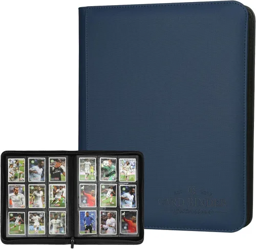 Miniatura 31 de Carpeta para Tarjetas Coleccionables, Carpeta Álbum de Colección de Tarjetas con 540 Bolsillos de Carga Lateral, Carpeta Álbum de 9 Bolsillos