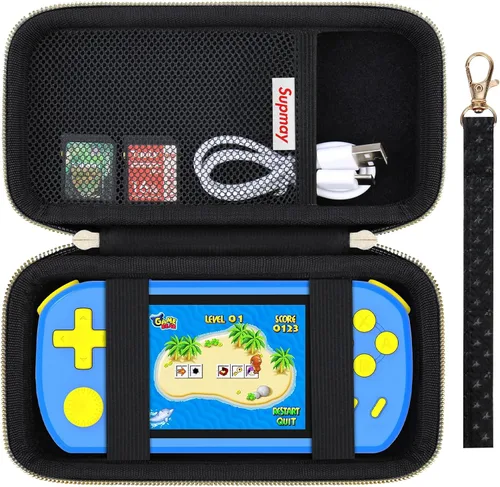 Miniatura 8 de Supmay Funda de transporte compatible con CCTU / TEBIYOU - Juegos de mano para niños, precargados 218 videojuegos retro, soporte portátil para Cubo