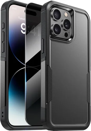 Miniatura 13 de Diaclara Funda diseñada para iPhone 12 Pro Max, [con protector de pantalla de privacidad] [antiespía] [protección contra caídas de grado militar]