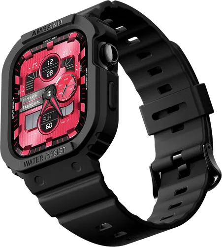 Miniatura 24 de amBand E1 Sport Case Band for Apple Watch Ultra 3/2/1 & SE 3/2/1 & Series 11 10 9 8 7 6 5 4 3 49mm 46mm 45mm 44mm 42mm 41mm 40mm 38mm, Shockproof &