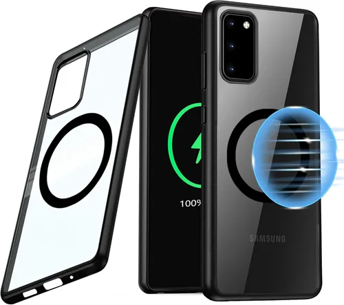 Miniatura 36 de Funda magnética para Samsung Galaxy Note 10 Plus/Note 10+ (6.8 pulgadas) [compatible con Magsafe] parachoques de TPU suave + parte trasera Negro