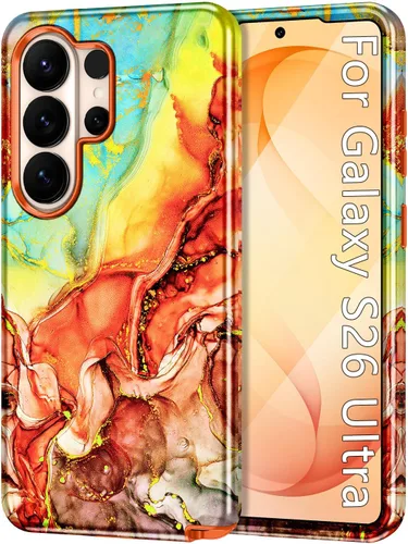 Miniatura 61 de Btscase para Samsung Galaxy S25, [Probado contra caídas de grado militar] Funda protectora de diseño de patrón de mármol, resistente, delgada