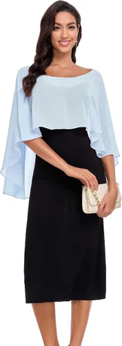 Miniatura 5 de Sheer Shawls and Wraps for Evening Dresses Chiffon Capes for Women Soft Wedding Cover Up