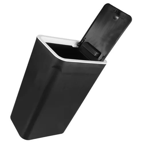Miniatura 9 de Zerodeko Bote de basura delgado de plástico, negro, 13 "x 10" x 6