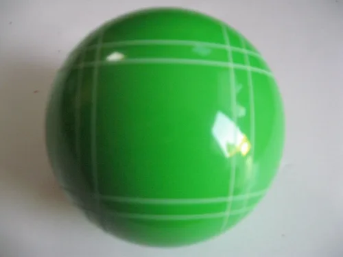 BuyBocceBalls Listado - Hecho en Estados Unidos, Torneo de calidad premium - Bola de bochas de repuesto con rayas curvas cerradas - Individual verde
